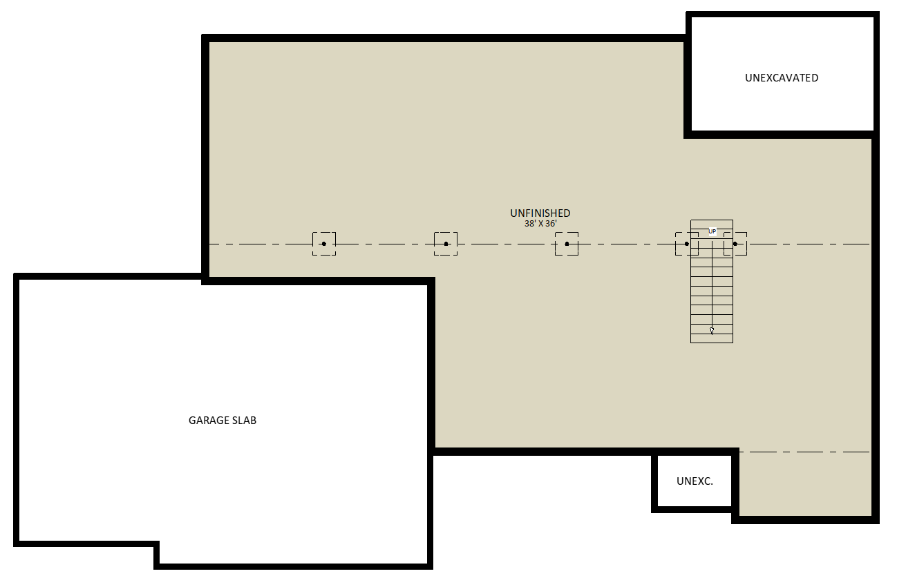 WoodlandLower Level Floor Plan